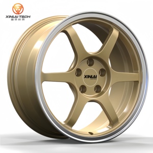 ล้อฟอร์จโมโนบล็อกแบบเปิดขอบสีแชมเปญโกลด์ XINLAI ขนาด 18-26 นิ้ว 5x114.3 5x120 สำหรับ BMW E46 M3 และ Subaru BRZ - Product Image 2