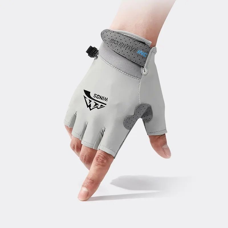 Geshida Fitness Exercise Sports Gloves Anti-Slip, Half Finger - Main Image
