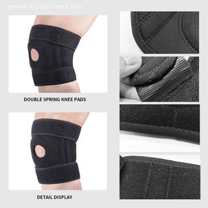 Recién llegado, <span class=keywords><strong>cinta</strong></span> de protección de rodillera negra MOQ bajo al por mayor para rodillera de entrenamiento de calentamiento deportivo - Product Image 5