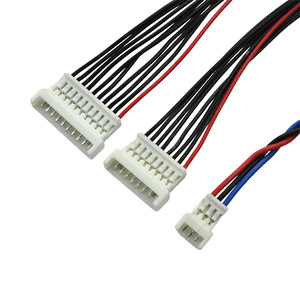 Câble terminal électronique personnalisé avec pas de 0,8/1,0/1,25/2,0/2,54/3,0/3,96/4,2 mm, modèles SH/PH/XH/MX, en cuivre étamé, boîtier PVC, modèle KR - Product Image 1