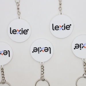 Custom Logo PVC <b>Keychain</b> Soft Rubber Tag for Hearing Health Clinics <b>Personalized</b> Healthcare Giveaway - Product Image 4