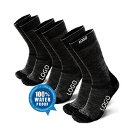 Chaussettes de pêche imperméables légères et rembourrées Chaussettes noires imperméables antidérapantes