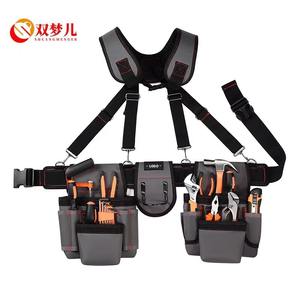 Sac à dos pour outils Shuangmenger, sac banane, 20-24 poches, sangles réglables, équipement de travail multifonction pour électricien YB004 - Product Image 1