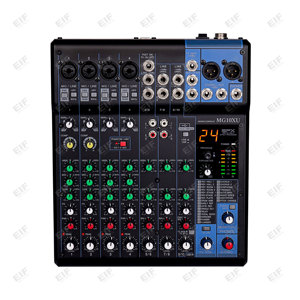 Console de mixage sonore professionnelle EIF MG 10 XU 10 canaux en métal pour scène avec fonction d'enregistrement USB intégrée - Product Image 2