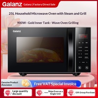 Galanz 25L Microwave Oven 900W Sepenuhnya Otomatis Sterilisasi Cerdas Micro-Steaming-Baking Oven Gelombang Cahaya All-in-One Rumah Tangga