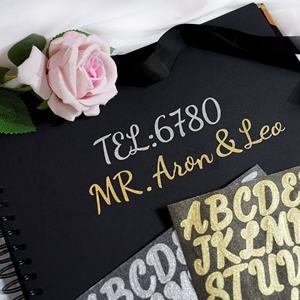 Wholesale Glitter <strong>Letters</strong> <strong>Stickers</strong> Self Adhesive Vinyl <strong>Letter</strong> Alphabet Number <strong>Stickers</strong> Mailbox Numbers Label Decals For Notebook - Product Image 5