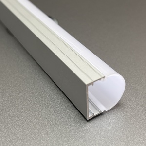 SDW110 Difusor semi redondo Led Perfil de aluminio Techo 18*18mm Tira de LED Canales de luz - Product Image 3