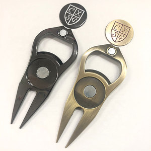 批发3合1磁性球制造商定制啤酒开瓶器和高尔夫草皮工具锌合金和钢价格便宜 - Product Image 3