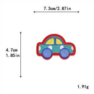 Patchs brodés thermocollants au design mignon et adorable : Outils <span class=keywords><strong>de</strong></span> circulation, machines d'ingénierie, voitures, tracteurs, véhicules <span class=keywords><strong>de</strong></span> lutte contre l'incendie, excavatrices sur chenilles - Product Image 5