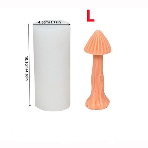 Moule en silicone en forme de champignon pour bougies, idéal pour la décoration intérieure et les bougies parfumées (vente en gros) - Product Image 6