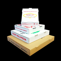 Scatola per Pizza SP3208 in Cartone Ondulato di Alta Qualità, Multi-misura, in Carta Kraft Bianca con Logo Personalizzato per Imballaggio Alimentare