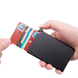 High Quality RFID Blocking <strong>Card</strong> Wallet Anti Scan Metal <strong>Card</strong> <strong>Holder</strong> - Product Image 2