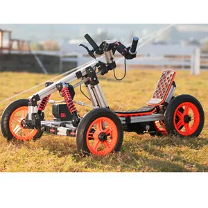 2021 New Trend STEM Educational School Science Creative Construction Physics Assemble Building Electronic Go Kart Toy Kit