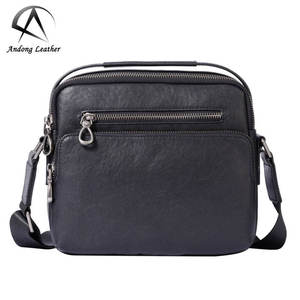 Bolso bandolera de cuero Andong para hombre, de cuero vacuno genuino, bolso de mano informal de moda, bolso mensajero para negocios y actividades al aire libre 6682 - Product Image 1