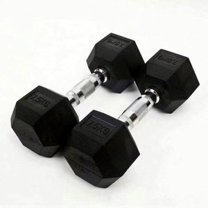 Black Iron Rubber Coated Hexagonal <b>Dumbbells</b> Adjustable Weight 5-115lb Set Prevent Rolling Slipping Unisex Home Gym Use USA - Product Image 4