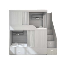 Lits Superposés en Bois Massif Style Capsule Spatiale pour Dortoir Étudiant, Appartement et Hôtel E-Sport