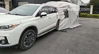 Auvent d'extérieur grand espace famille hayon Stable coupe-vent détachable tente de démarrage de voiture pour le Camping