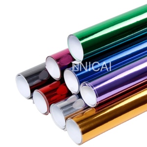 <span class=keywords><strong>Auto</strong></span> avvolgibile specchietto riflettente <span class=keywords><strong>pellicola</strong></span> cromata attraente colori brillanti nastro dorato canale aria vinile cromato per <span class=keywords><strong>pellicola</strong></span> avvolgente - Product Image 1