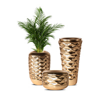 Grands vases dorés de 60/80/100 cm pour fleurs, décoration intérieure, vase de luxe, fourniture directe d'usine, vase doré sur pied