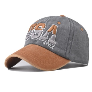 Casquettes de baseball classiques en coton brodé avec logo personnalisé, drapeau américain, pour le sport et les activités de plein air, ajustables avec fermeture snapback, vente en gros - Product Image 4