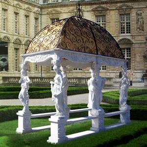 Piedra <span class=keywords><strong>de</strong></span> mármol Natural espeleología jardín línea pérgola gazebo para venta - Product Image 4