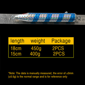 Señuelo de Pesca Metálico Yajie, Tipo Torpedo, Acabado Láser Azul, para Pesca en Alta Mar de Lubina, Caballa y Bacalao, 10g - Product Image 5