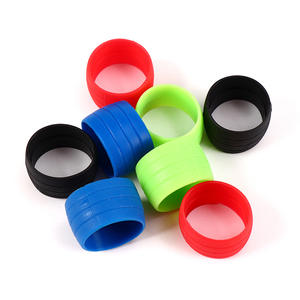 Poignée de guidon de vélo de route en silicone 22,2 mm antidérapante, design camouflage bleu - Product Image 4