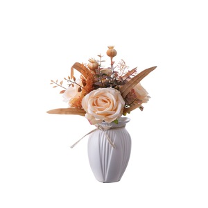 CallaFloral Ramo de Rosas Artificiales de Tela Plástica Tejida para Decoración de Bodas y Hogar CF02046 - Product Image 5