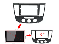Pour Hyundai Sonata Nfc manuel AC Android 9 pouces voiture lecteur Cd autoradio Gps voiture autoradio stéréo Android tableau de bord cadre pour 2009-2010
