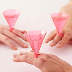 แหวนเพชร LED รูปนิ้วมือ แหวนแก้วช็อตขนาดเล็ก แก้วมินิ อุปกรณ์ปาร์ตี้สละโสด - Product Image 1