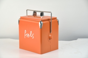 Mát với OEM tùy chỉnh không thấm nước 13L kim loại mát hộp cách điện cứng Cooler với xử lý - Product Image 2