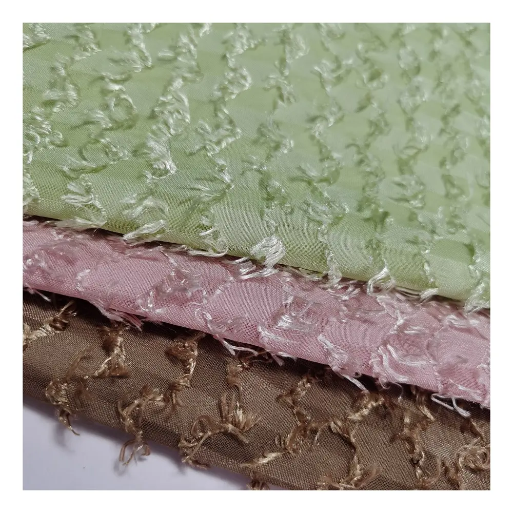100% Polyester Woven Fabric Cut Flower Jacquard Chiffon Uragiri Fabric For Clothing And Dress