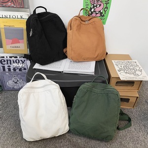 2024 retour à l'école <span class=keywords><strong>Campus</strong></span> sac à dos Simple toile femmes carré sac à dos grande capacité sac à dos quotidien - Product Image 4