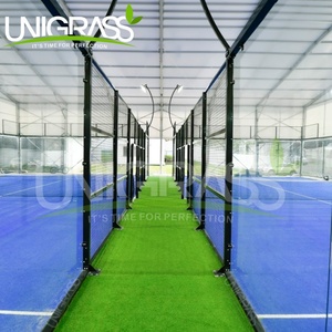 <span class=keywords><strong>Padel</strong></span> Court <span class=keywords><strong>Prix</strong></span> Cancha <span class=keywords><strong>Padel</strong></span> Toit en Verre Revêtement de Gazon Artificiel <span class=keywords><strong>Construction</strong></span> de Cour Personnalisée pour Clubs Resorts Sports Stadium - Product Image 1