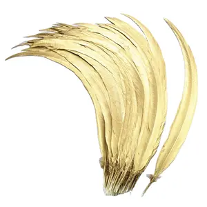 Wholesale Factory Price gold silver pheasant feather for carnival costumes