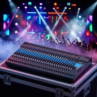 Console de mixage audio professionnelle 32 canaux avec interface USB intégrée pour studio d'enregistrement et diffusion en direct