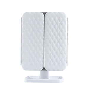 Smart High-Definition LED Desktop <b>Makeup</b> Mirror Adjustable Shell Storage <b>Box</b> with Foldable Vanity Mirror for Cross-Border Use - Product Image 2