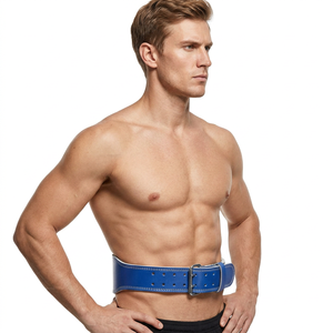 Custom Color Cowhide Leather Gym Workout Belt Heavy-Duty Adjustable Comfortable <b>Back</b> <b>Support</b> Weightlifting Fitness Training - Product Image 1