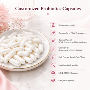 Cápsulas de Fórmula Probiótica Multicepa con Materia Prima Certificada GMP, Lactobacillus Paracasei CCFM1212, Suministro a Granel, Servicio OEM ODM - Product Image 1