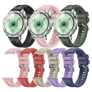 Bracelets et sangles de montre en silicone respirant 20 mm 22 mm pour montres connectées Huawei GT5/GT3/GT2/GT - Bracelets de remplacement pour montres intelligentes - Product Image 1