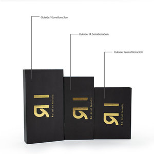 Boîtes de papier d'emballage magnétique en carton ondulé noir Vin Rouge de luxe personnalisé gaufrage revêtement UV impression personnalisée incluse - Product Image 6