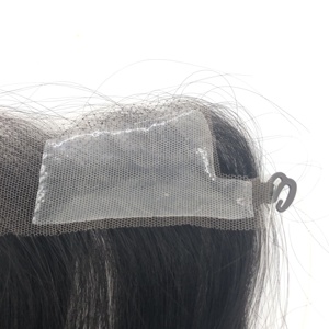 BOZHEN Topper con Base in Pizzo HD Invisibile, Attaccatura Naturale, 100% Capelli Umani Remy, <span class=keywords><strong>Extension</strong></span> a Filo Senza Cuciture, Pre-strapazzato per Attaccatura Naturale - Product Image 3