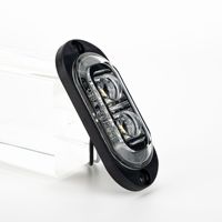 Systèmes d'éclairage automobile, feux latéraux à LED pour camions et remorques, 12-24V, ABS+PC, feux d'avertissement rouges/jaunes/blancs pour