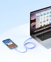 Câble de charge USB C en silicone PD 27W 3A, charge rapide, transfert de données, type C, silicone liquide TPE, câble 3A pour iPhone 12 14 Pro Max IOS