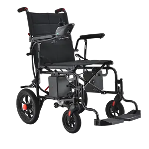 2024 أرخص كرسي متحرك يدوي للمعاقين 500 وات محرك قوي كرسي متحرك كهربائي قابل للطي