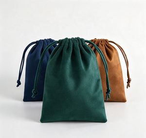 Bolsa de Regalo Reciclable con Cordón de Terciopelo y Franela con Logotipo Personalizado, Marca LIHUIDA, para Navidad, Bodas, Fiestas, Dulces, Joyería - Product Image 1