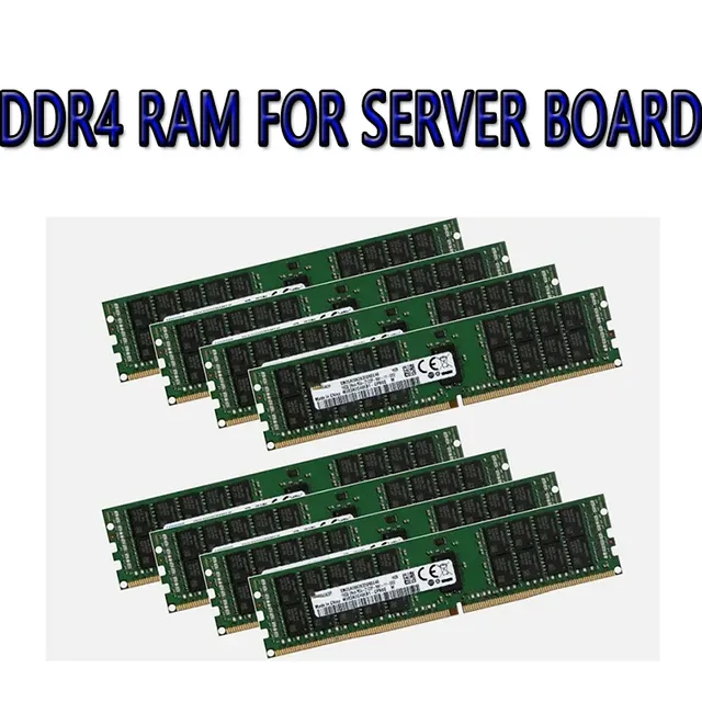 DDR4 4GB-256GB 2Rx4 REG ECC RDIMM RAM PC4-2133p 2400T 2666V 2933MHz 3200MHz Stock Work Server Memory X99 MB