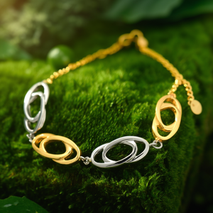 Pulsera de Cadena de Eslabones de Moda, Acero Inoxidable 316L, Chapado en Oro PVD, Joyería Sostenible y Resistente - Product Image 3
