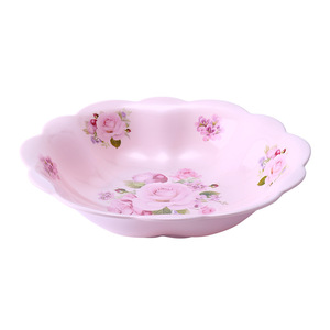 Five-in-one Food Grade Fruit Plate Round Flower Pattern Multi-functional Party Dishes - Product Image 2