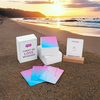Cartes de poker de tarot et de publicité imprimées personnalisées en gros Jeux d'affirmation de cartes Oracle personnalisés en papier carton